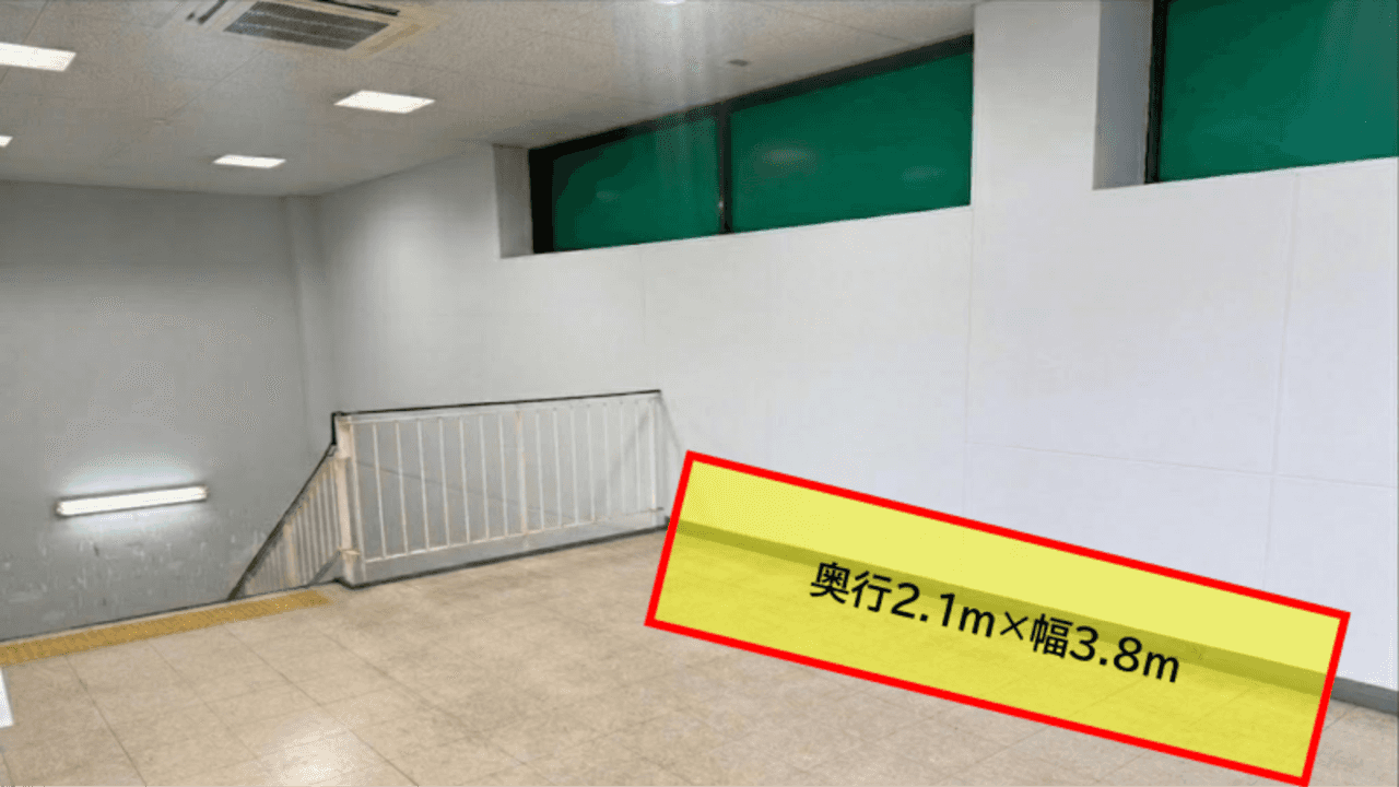 出店スペース:2F 風除室 スペース