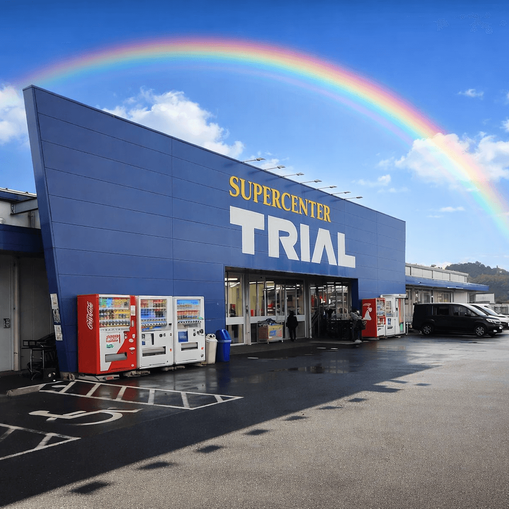 販促プロモ活動に最適な トライアル出雲斐川店 『風除室』スペース