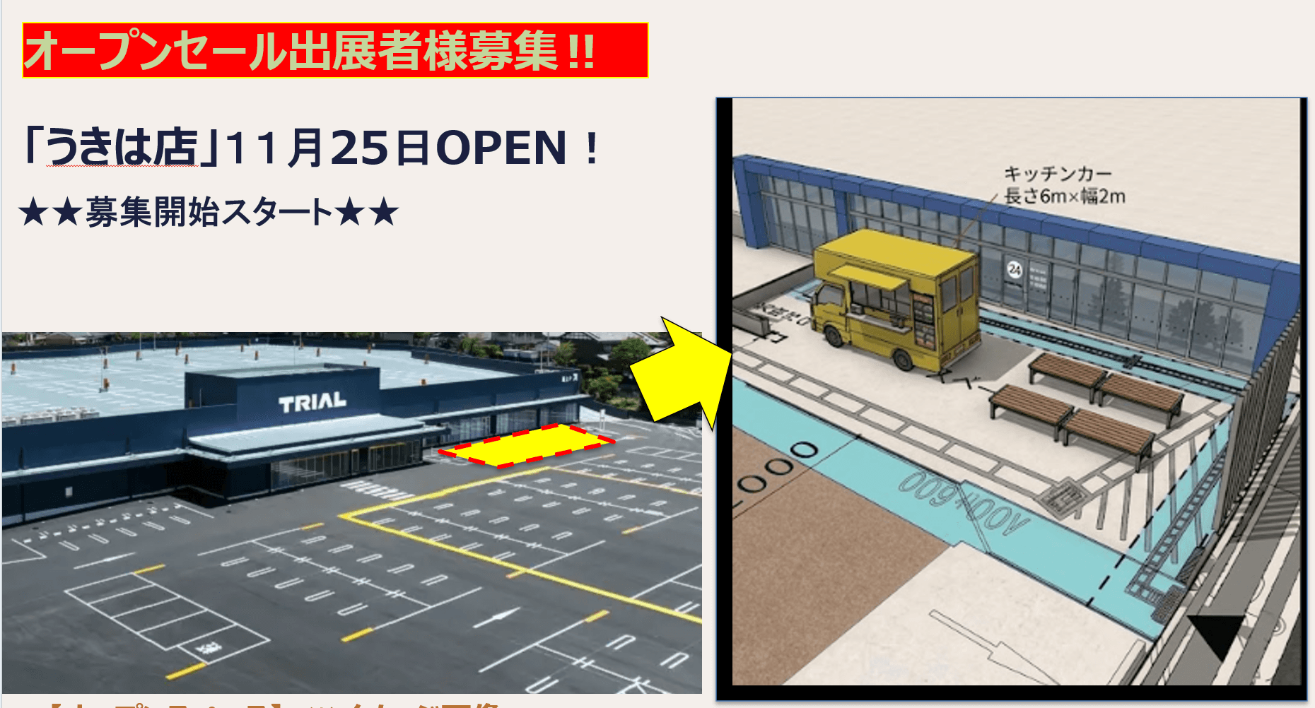 オープンセールキッチンカー出展者様募集‼