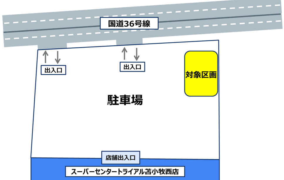 駐車場区画の図面・フロアマップ