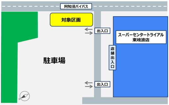 駐車場区画の図面・フロアマップ