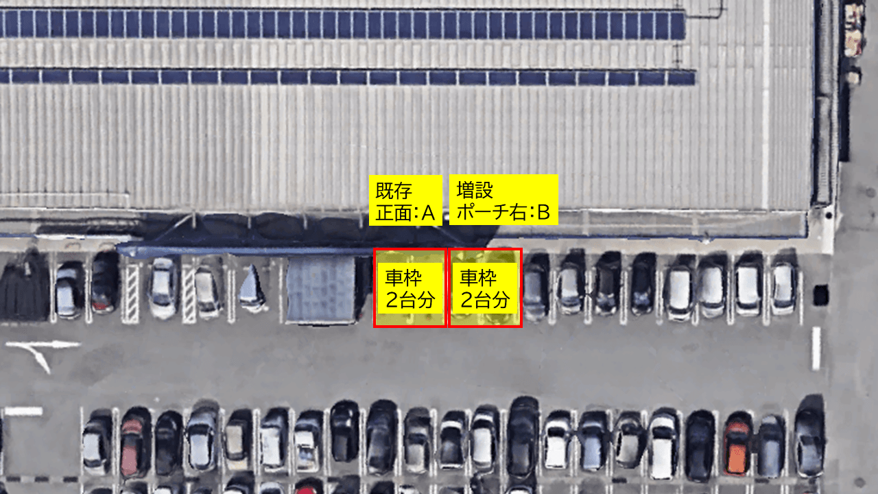 キッチンカー出店マップ:店舗入口A