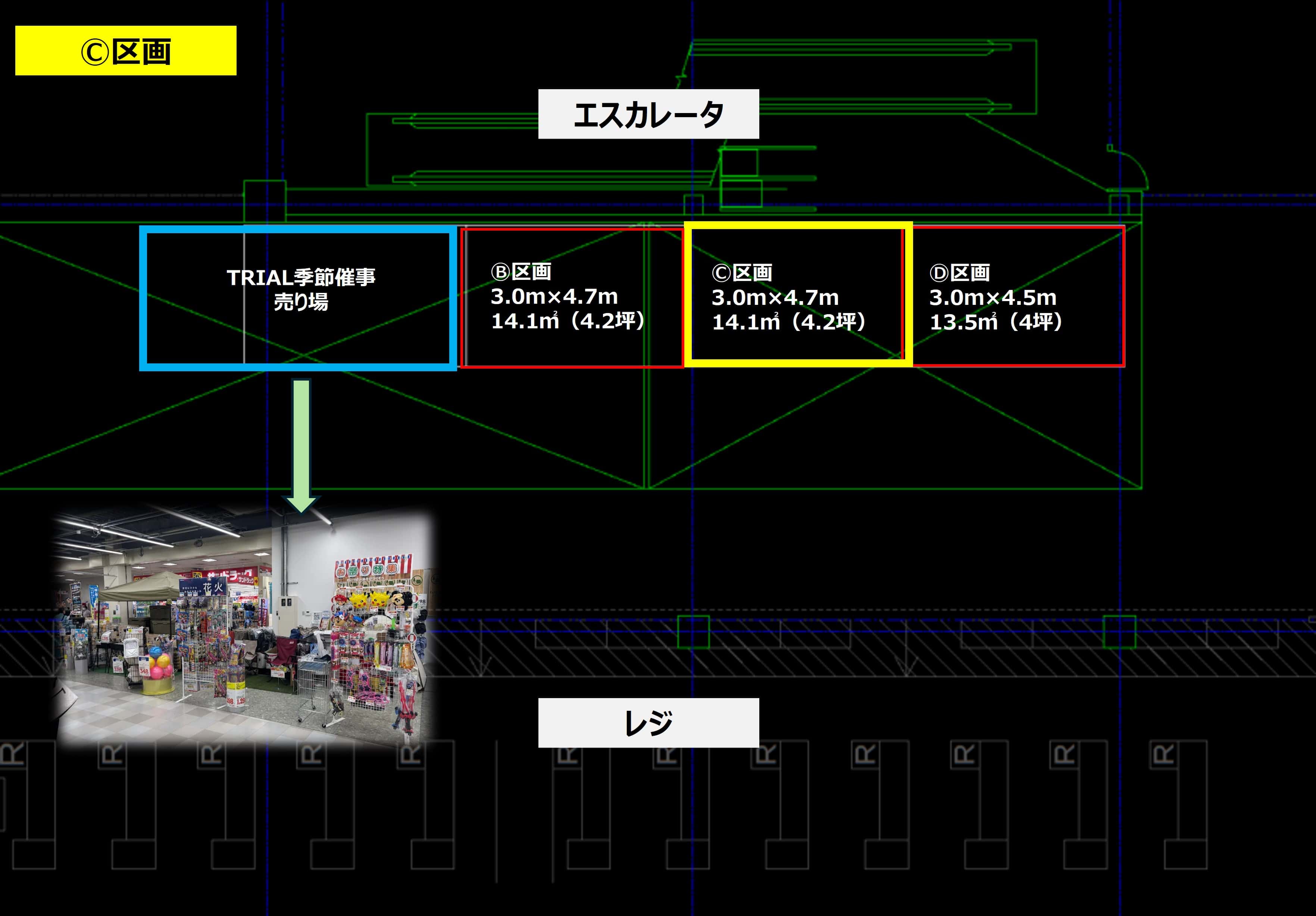 NEW!販促プロモーションやポップアップストアに最適なレジアウト「Ⓒスペース」