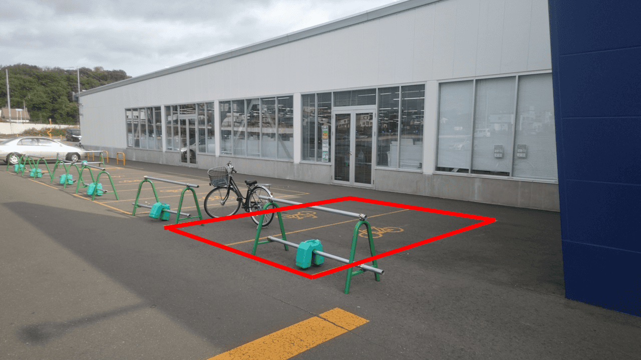 出店スペース:駐輪スペース