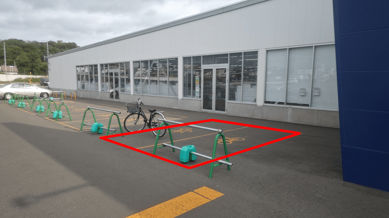 出店スペース:駐輪スペース