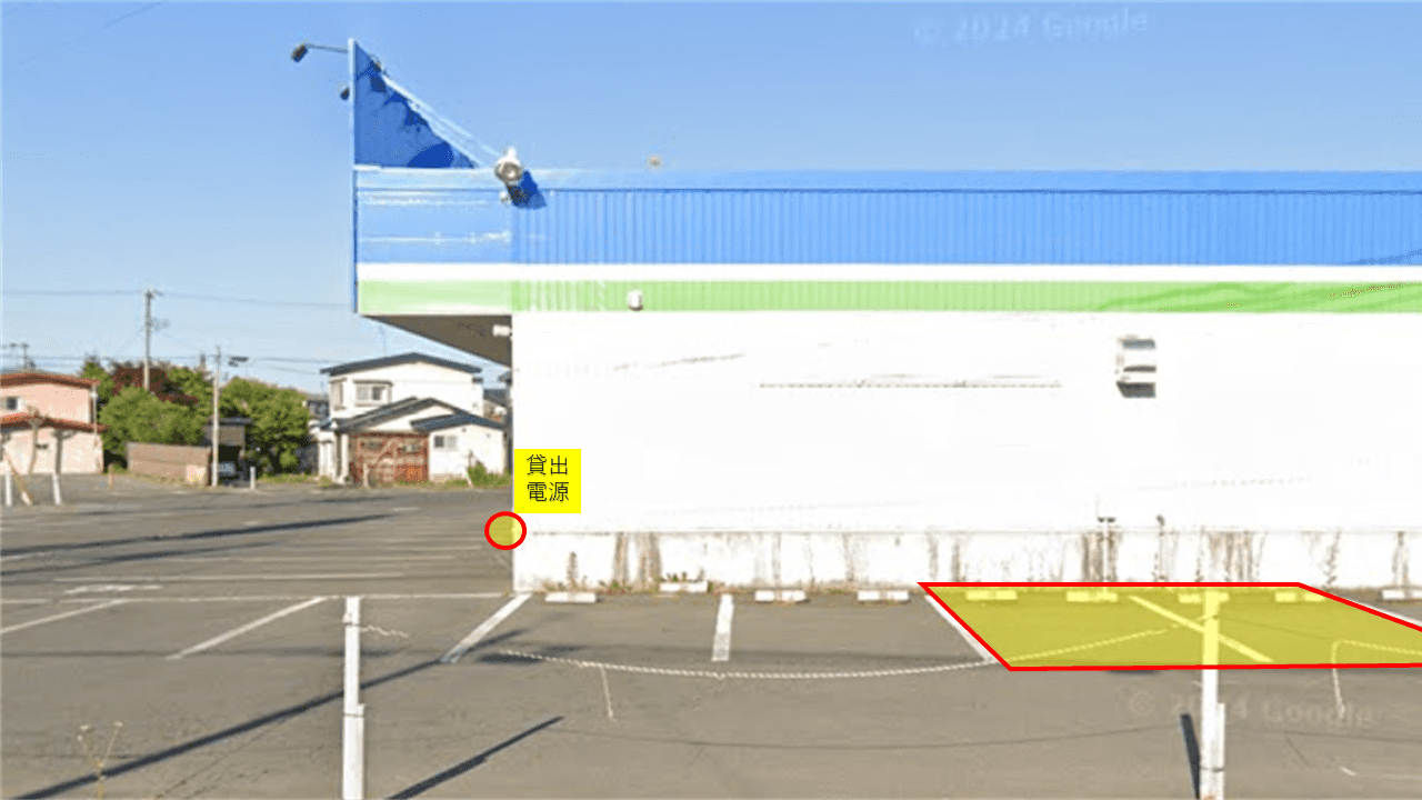 出店スペース:31号線側(車枠2台分)