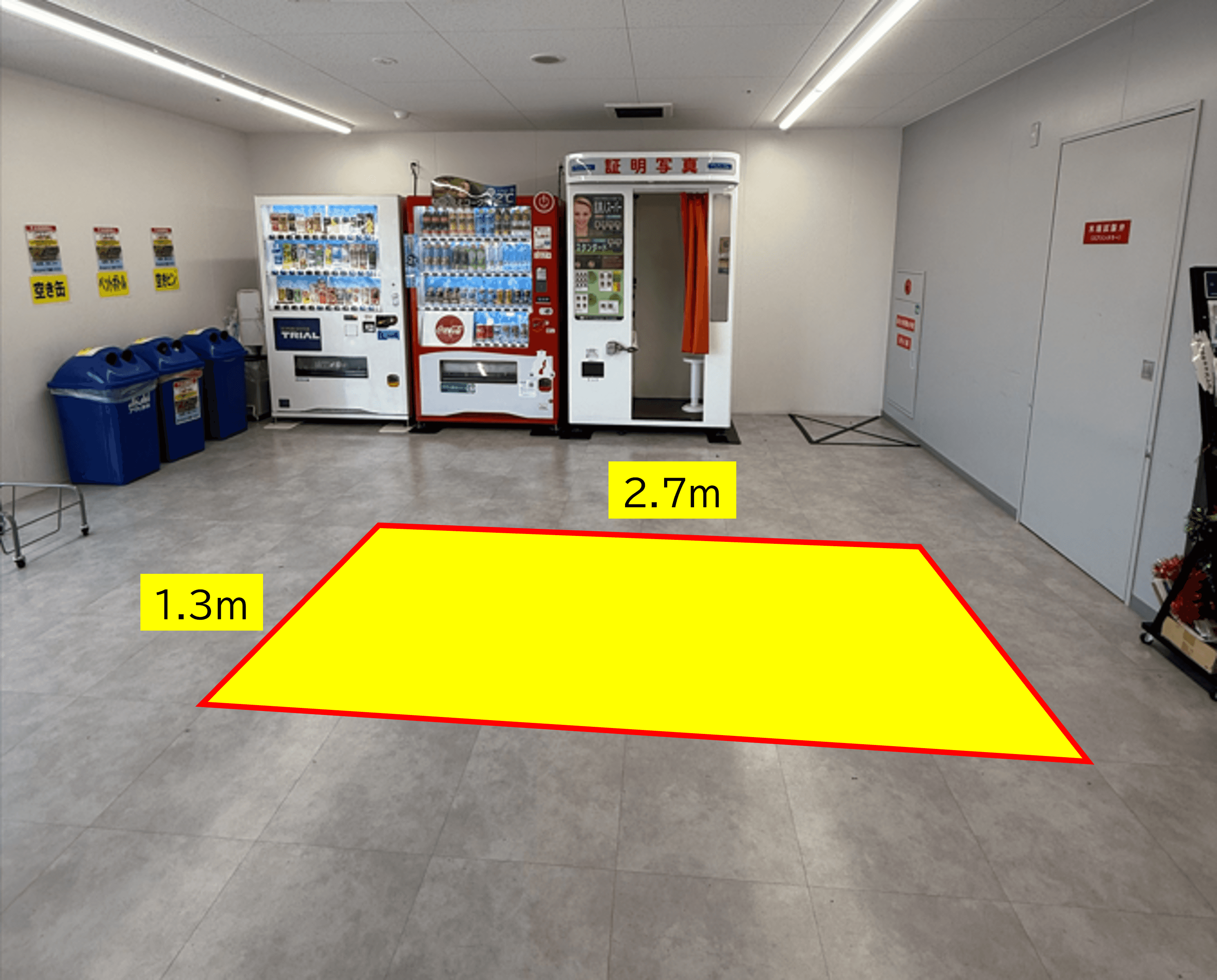 出店スペース:2F店舗入口横