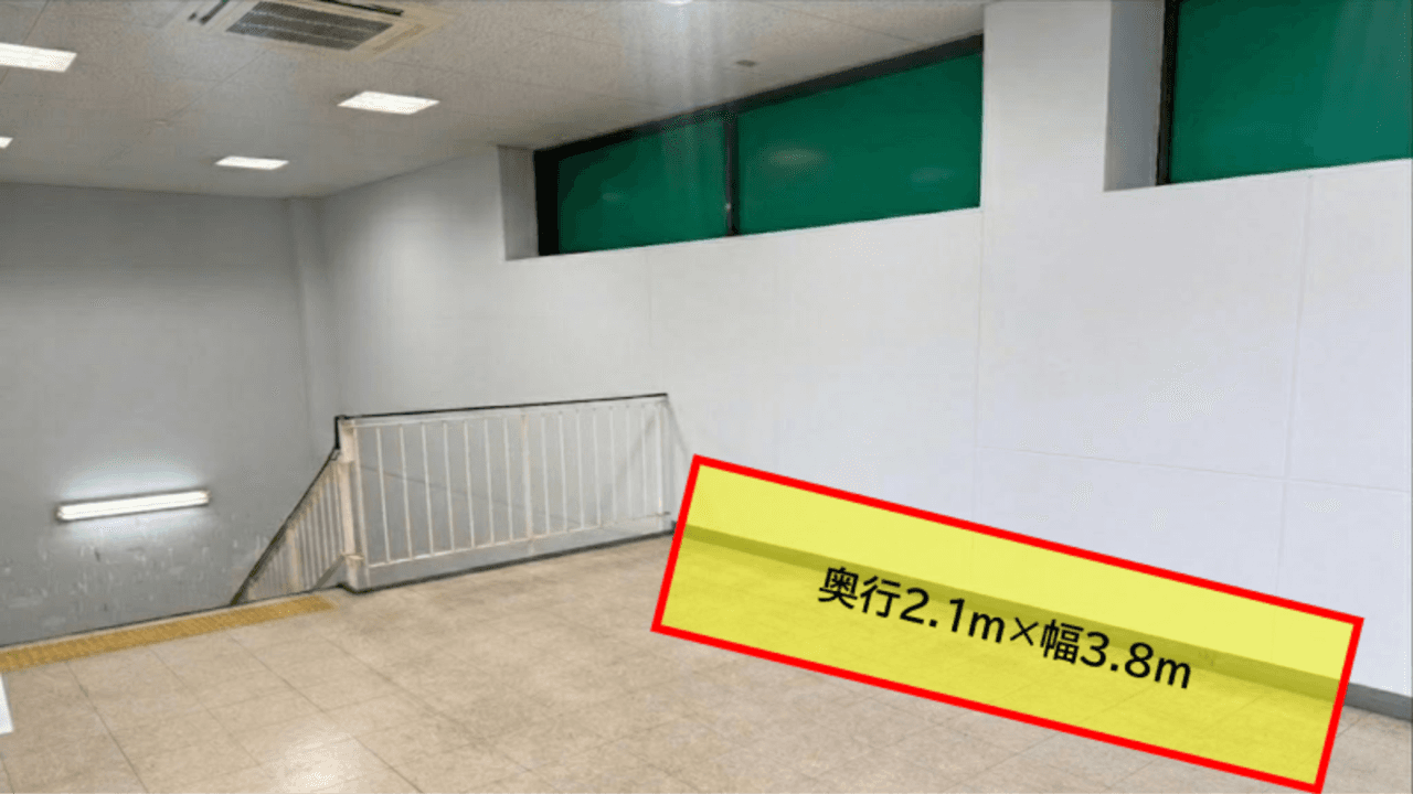 出店スペース:2F 風除室 スペース