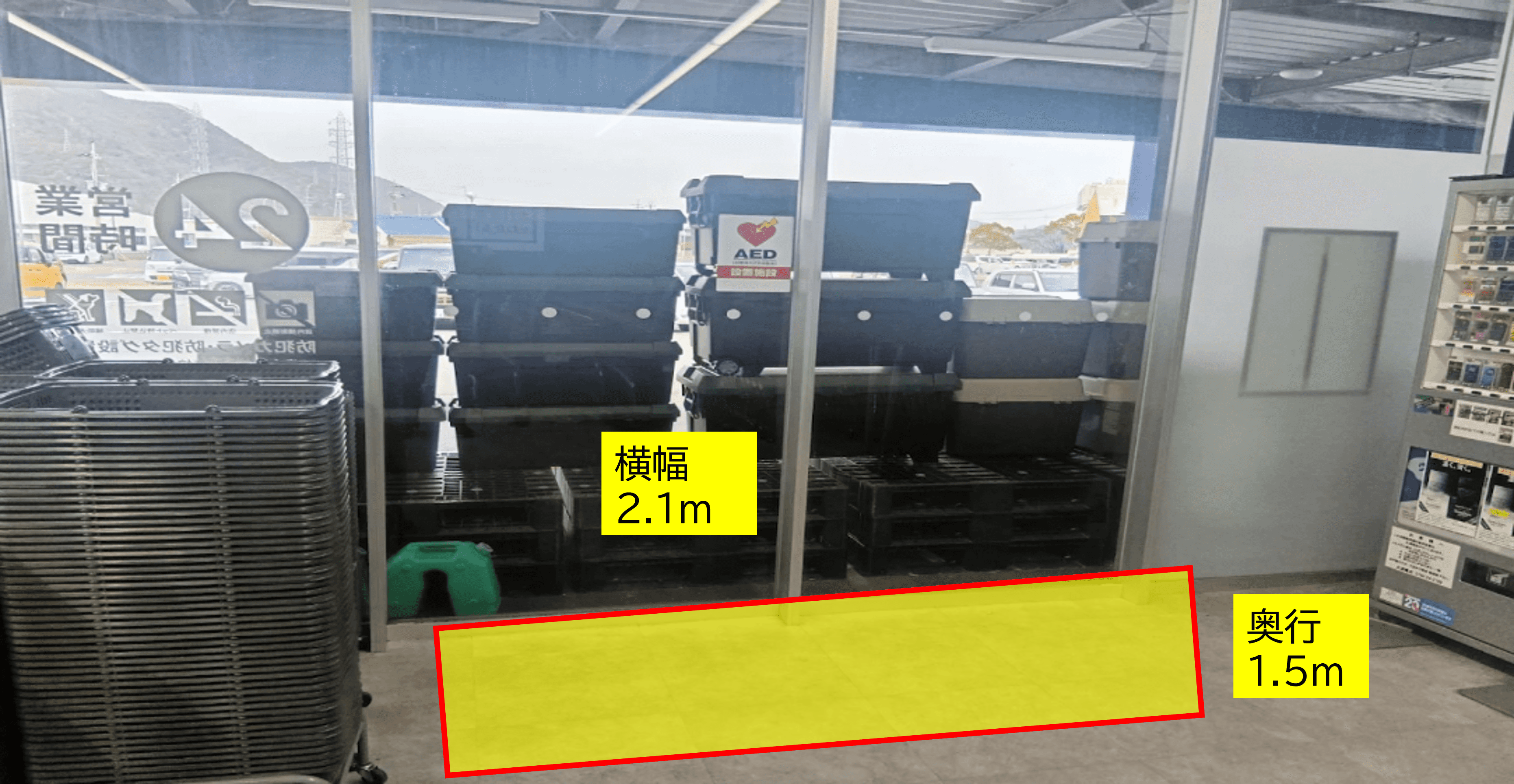 出店スペース:Ⓑ出入口横