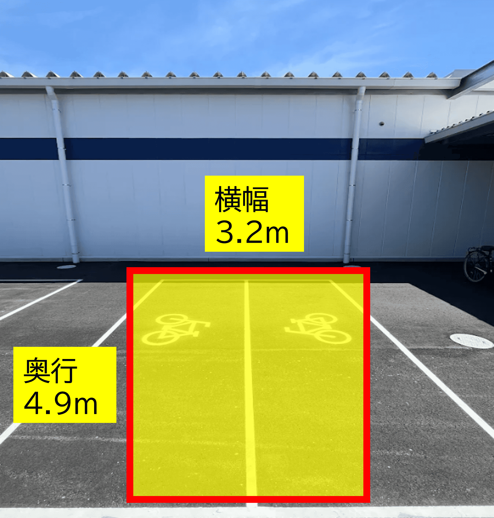 出店スペース:ポーチ左側「T」