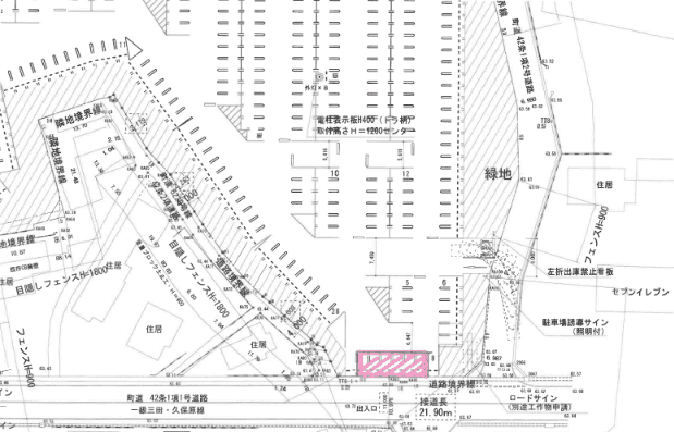 駐車場区画‗視認性抜群の通り沿い