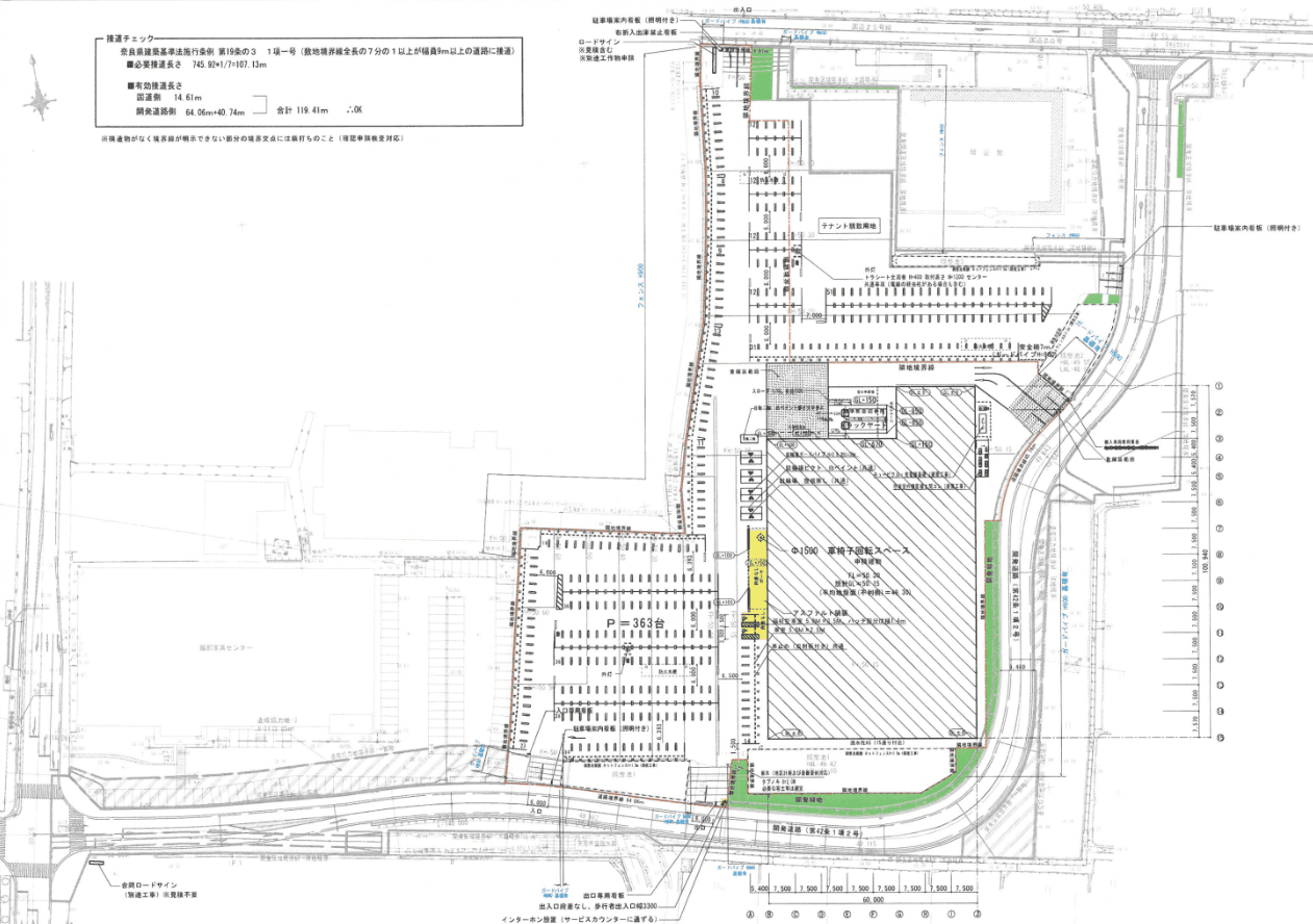 駐車場区画の図面・フロアマップ