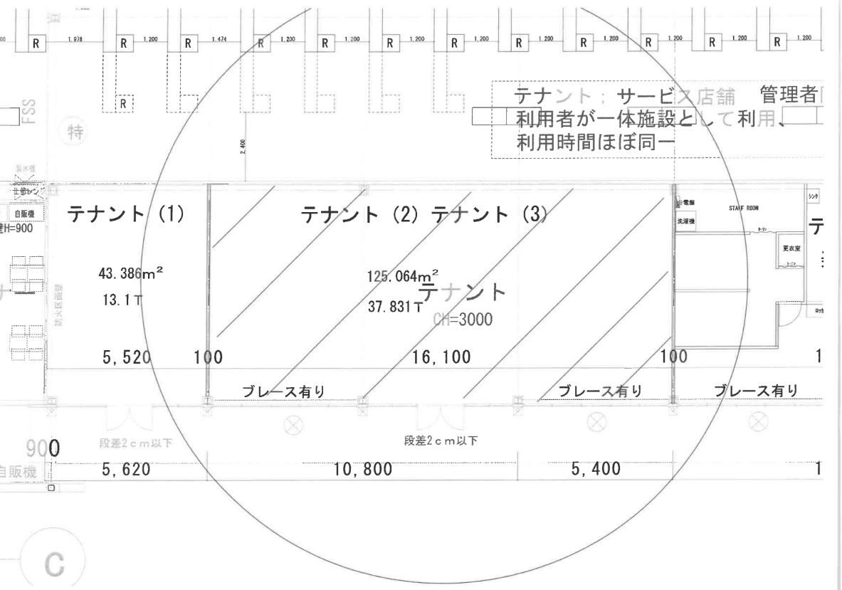 37.8坪 業種は応相談の図面・フロアマップ1