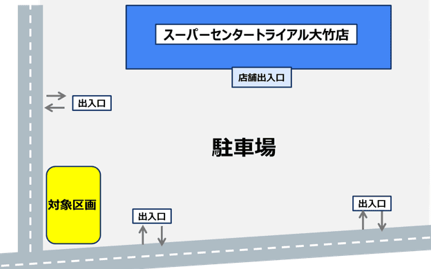 駐車場区画の図面・フロアマップ