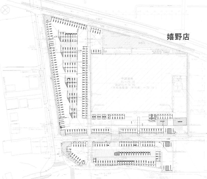 駐車場区画の図面・フロアマップ