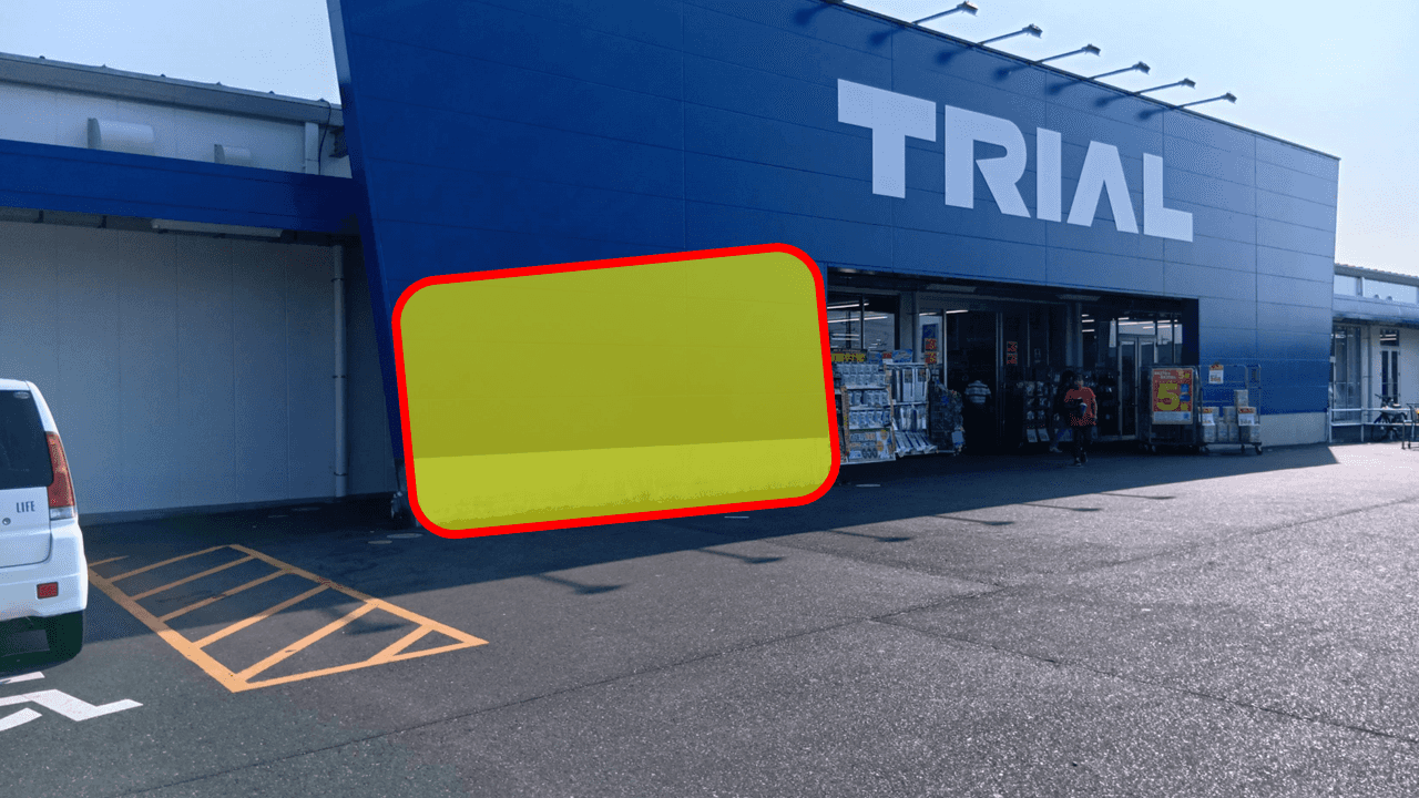 出店スペース:ポーチ前(左側)