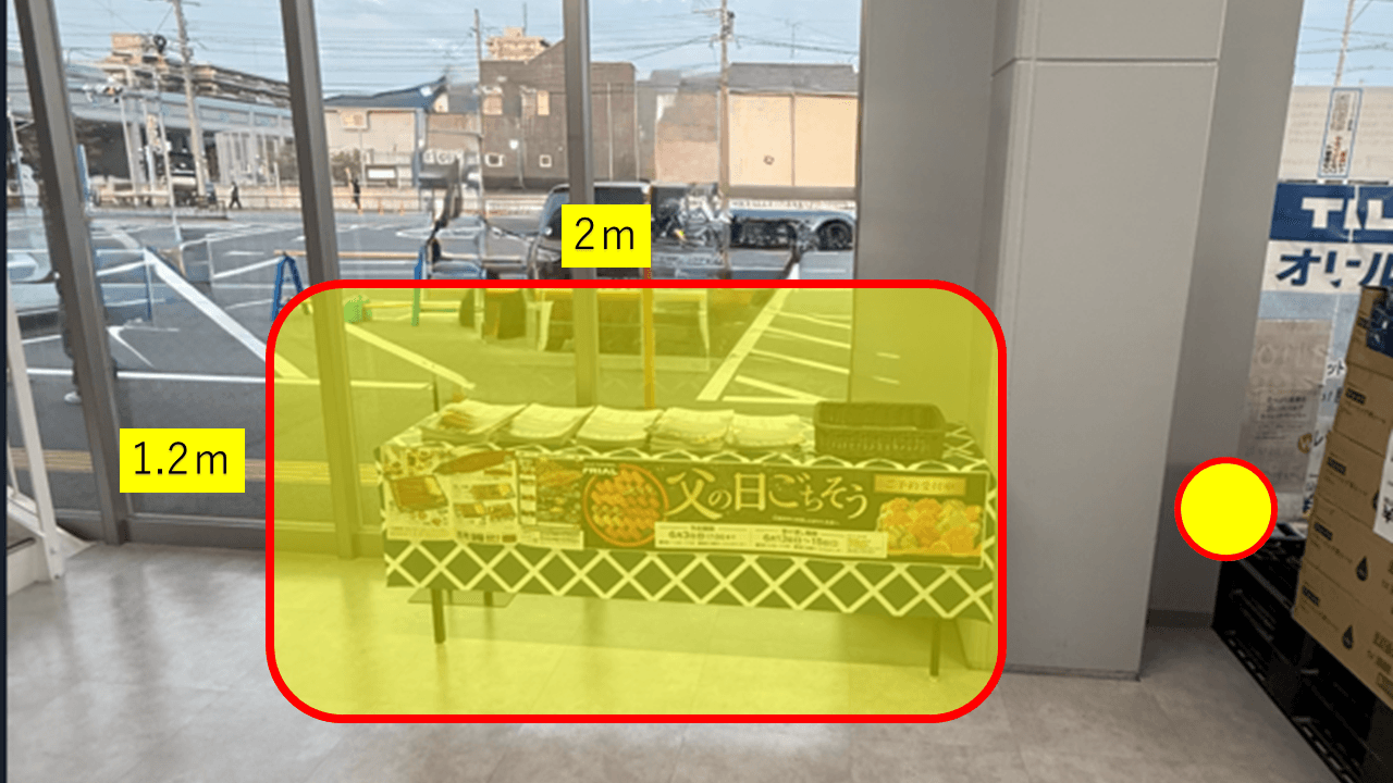 出店スペース及び貸出電源