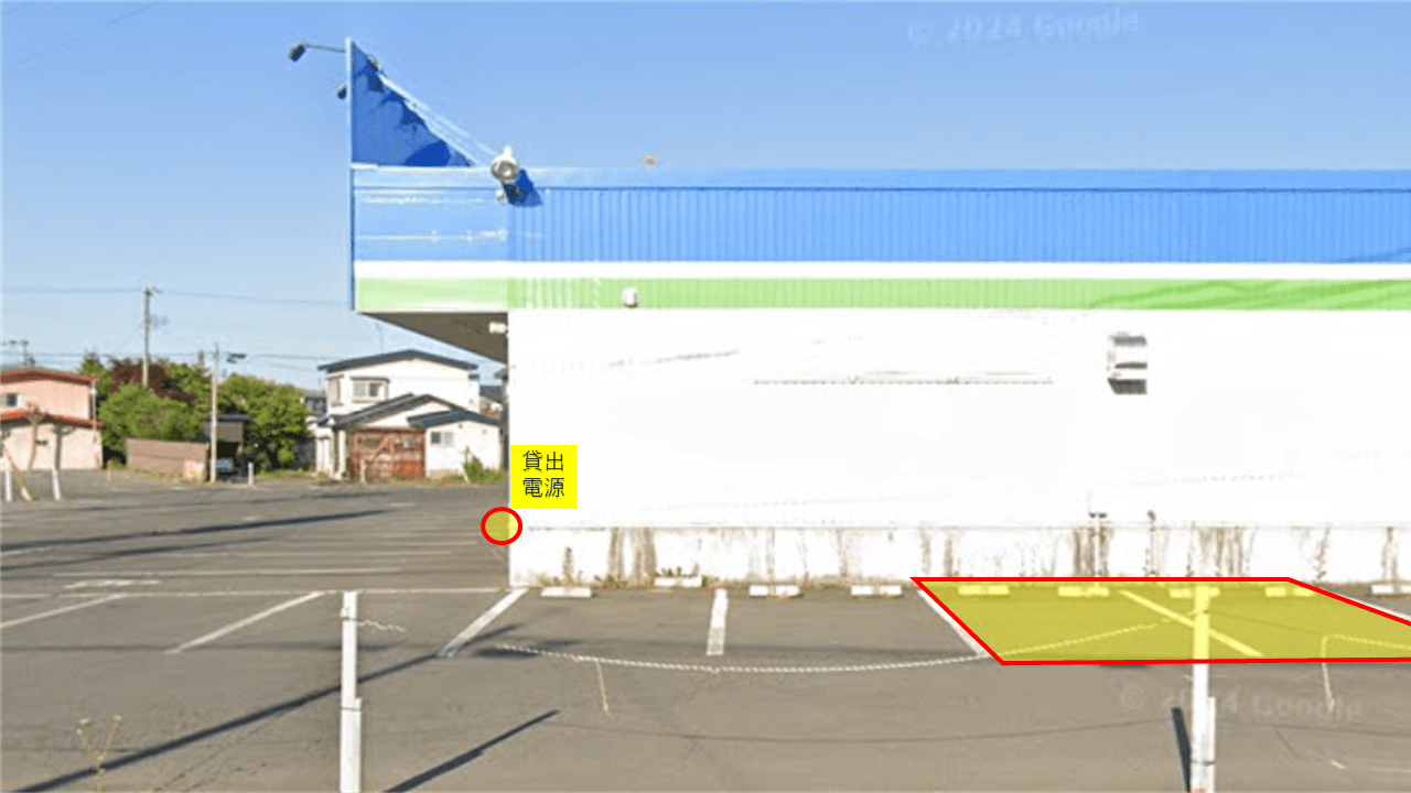 出店スペース:31号線側(車枠2台分)