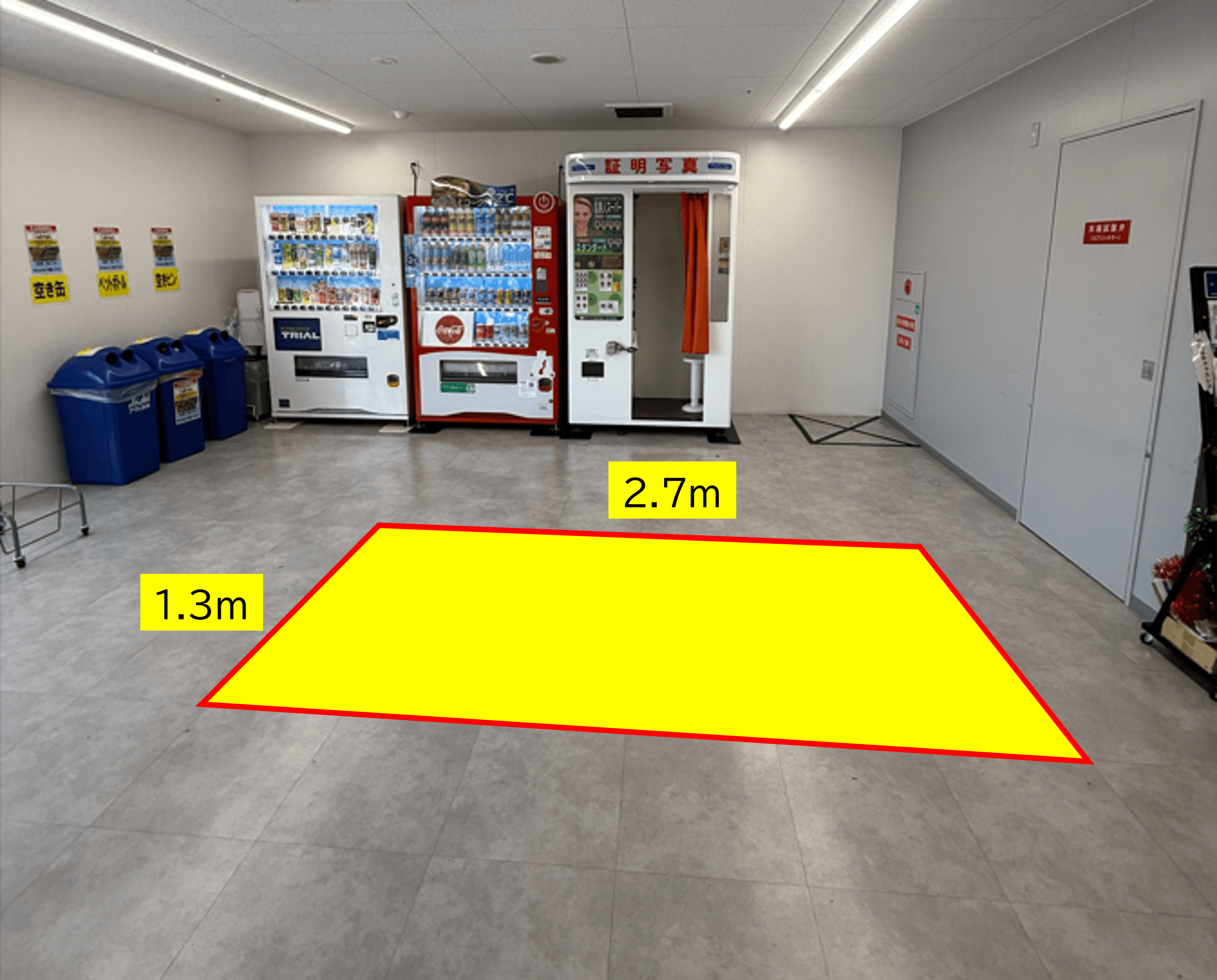 出店スペース:2F店舗入口横