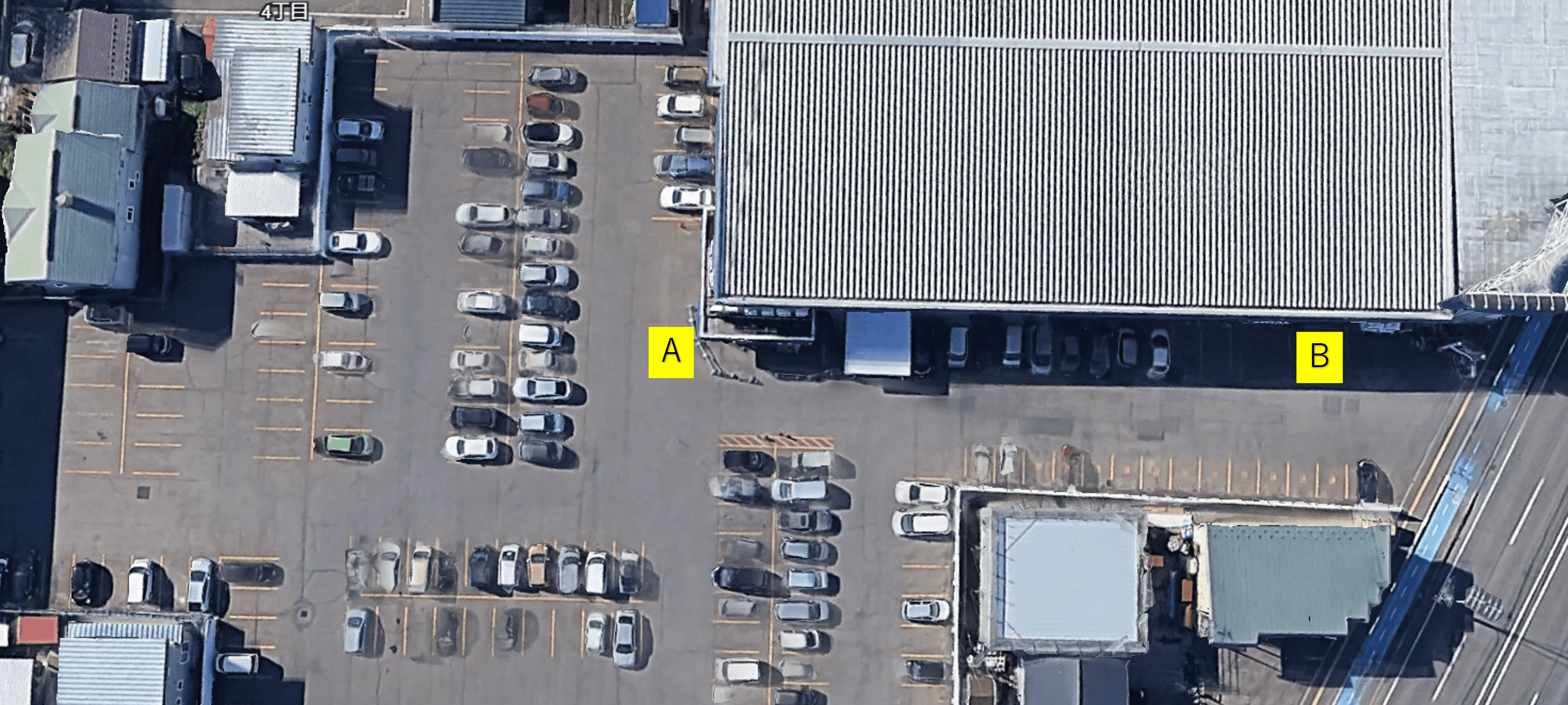 キッチンカー出店マップ:自販機横B