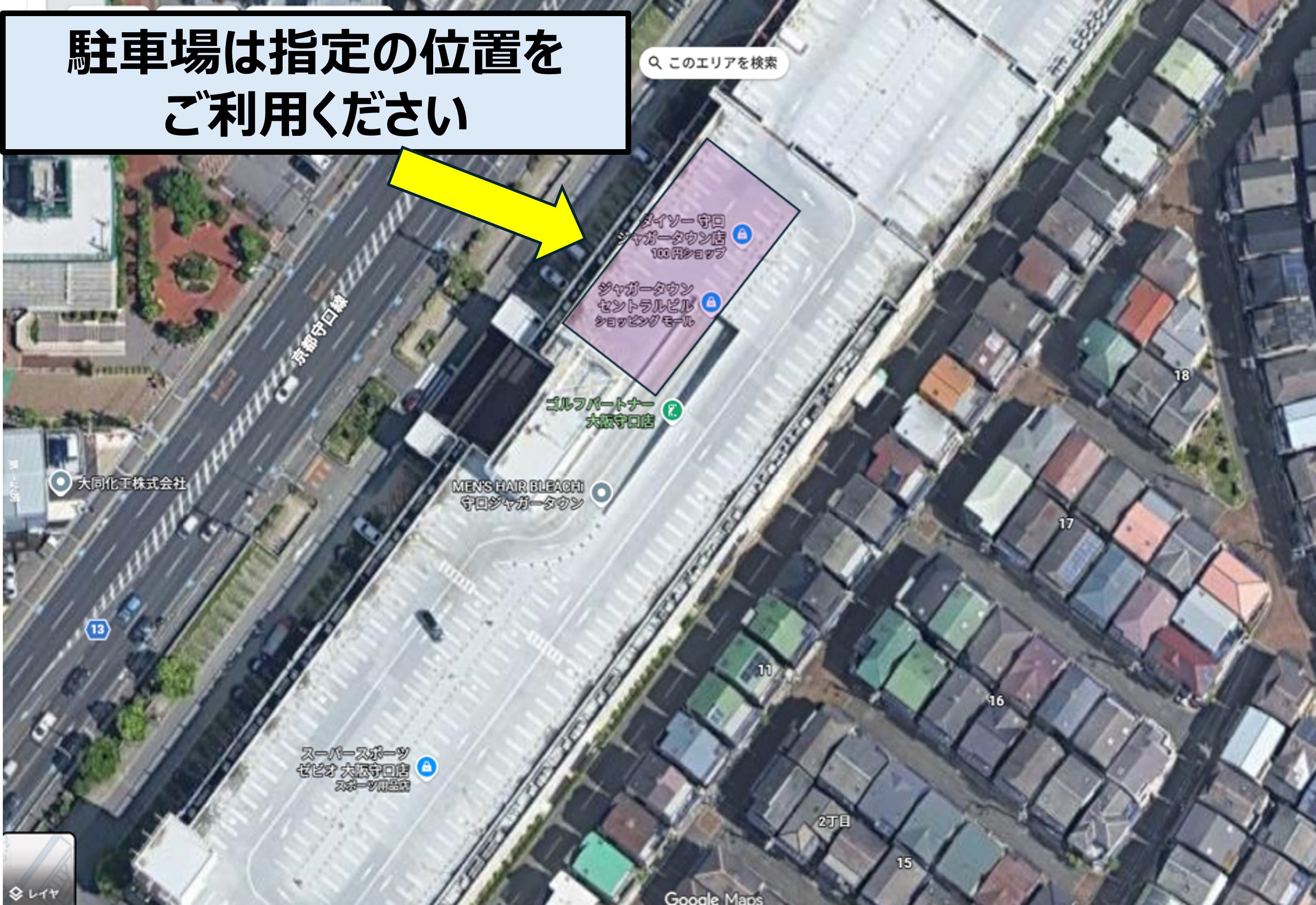 販促プロモ活動に最適な トライアル守口ジャガータウン店 『レジアウト奥側』スペースの図面・フロアマップ1