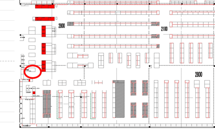 出店スペース:レイアウト