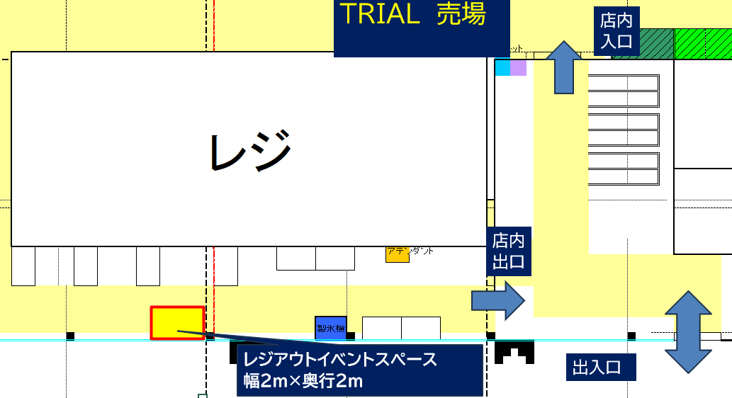 出店スペース:レイアウト